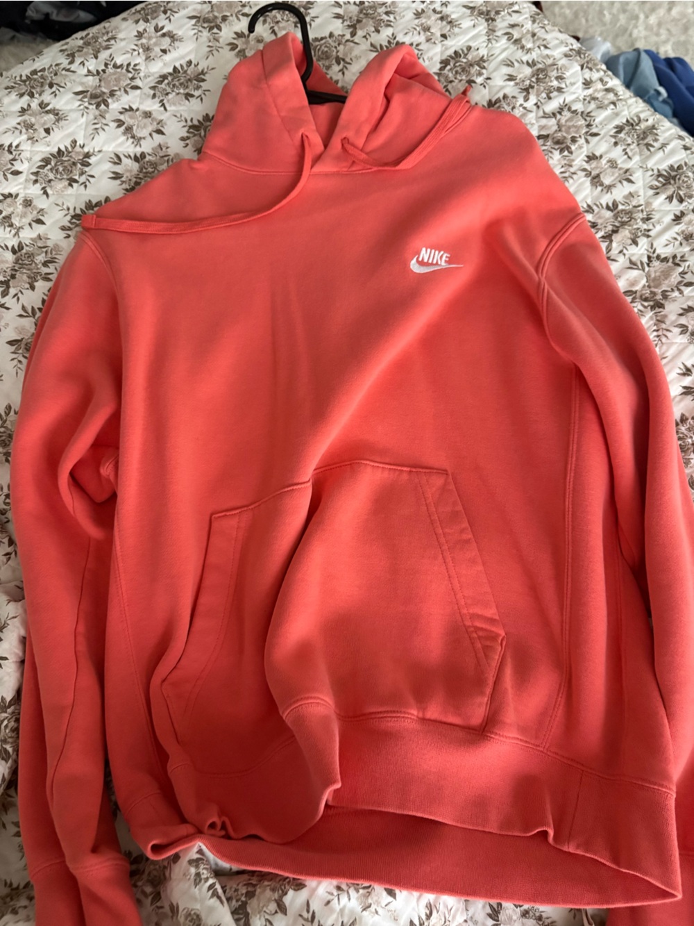 Nike Kids' Coral Red Fleece Jogger Bottoms